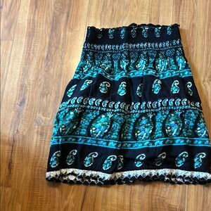 Free People multicolored bubble mini skirt